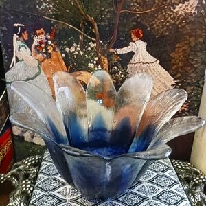 🇫🇮 Humppila Decorative Bowl Handcrafted Glass Bowl Hand Made in Finland🇫🇮